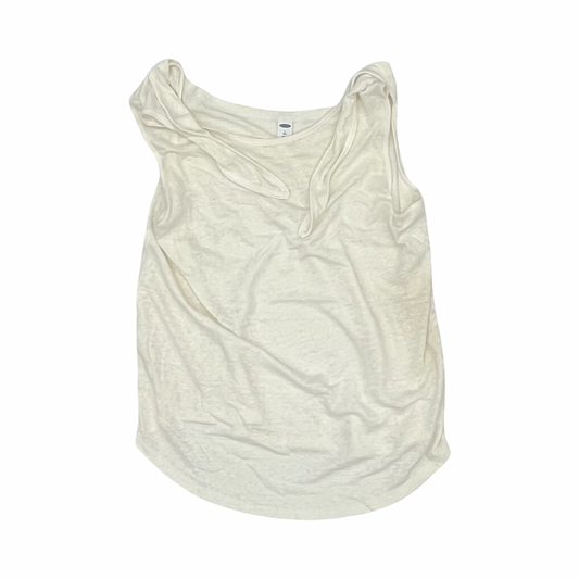 Top Sleeveless By Old Navy In Cream, Size:L