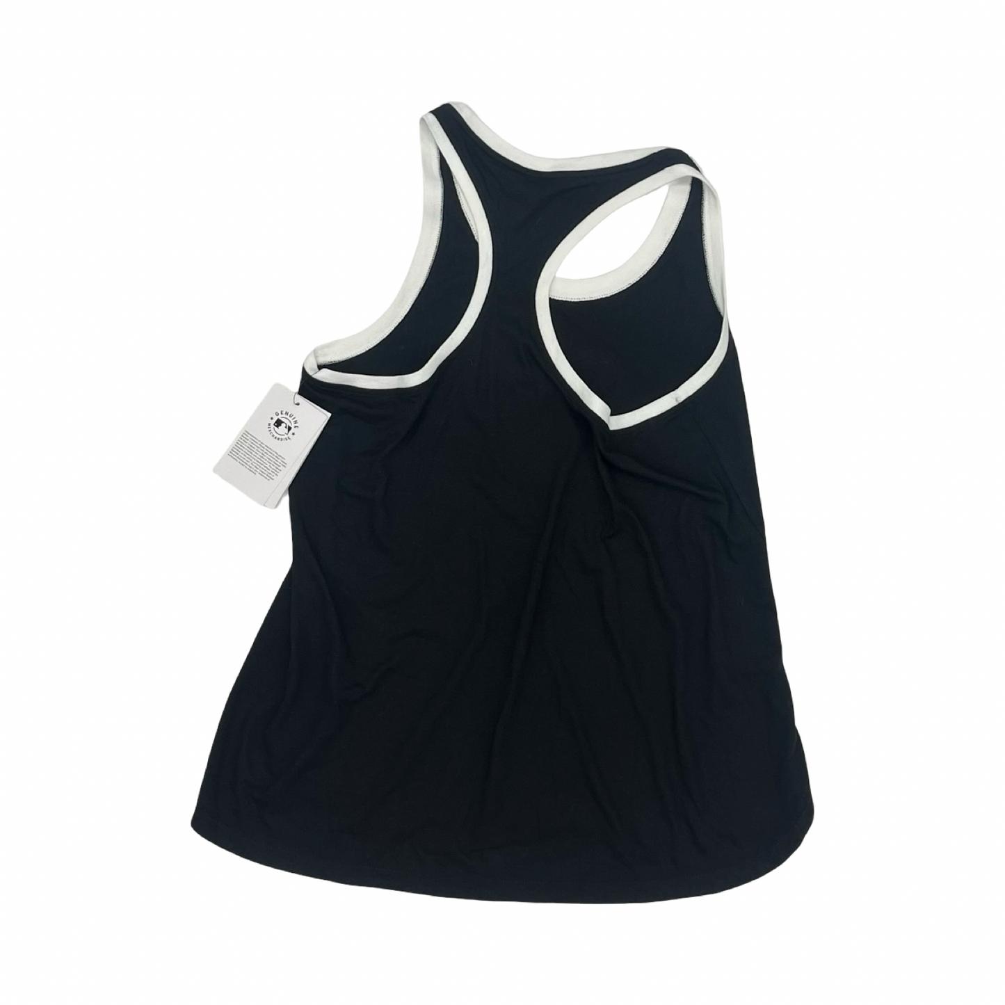 Athletic Tank Top By Nike In Black & White, Size:M