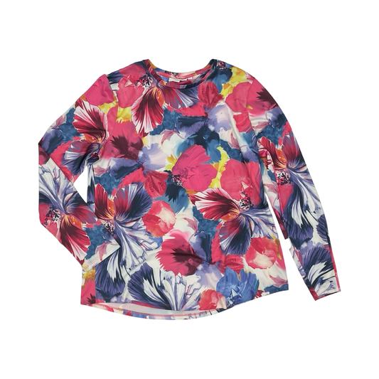 Top Ls By Chicos In Floral Print, Size:M