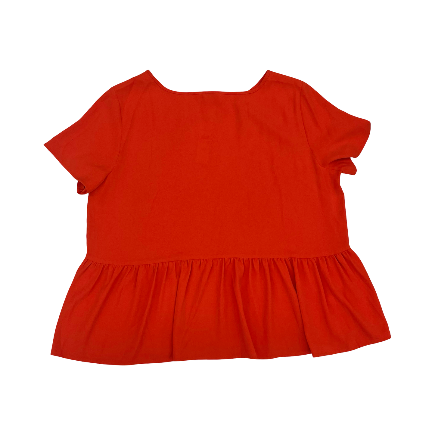 Blouse Ss By Ann Taylor In Orange, Size:Xxl