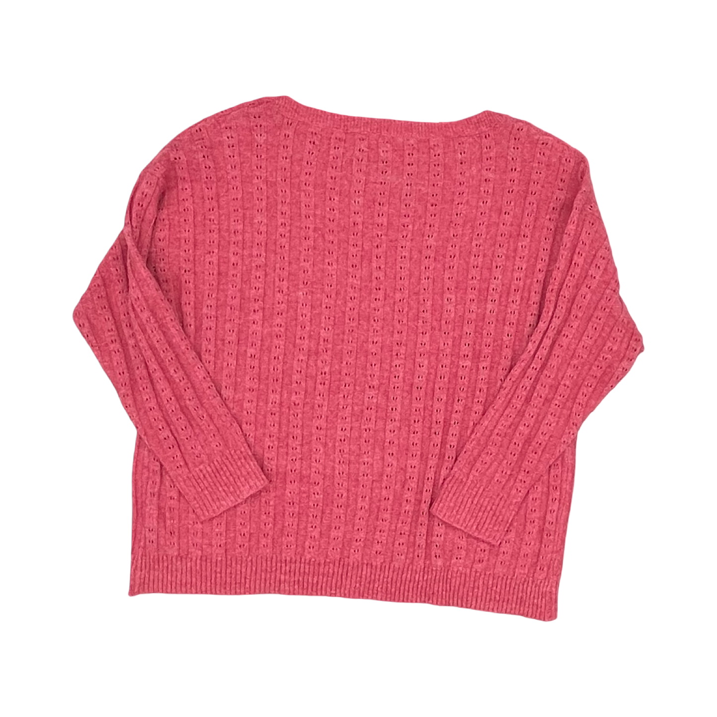 Sweater By Terra & Sky In Pink, Size:2X