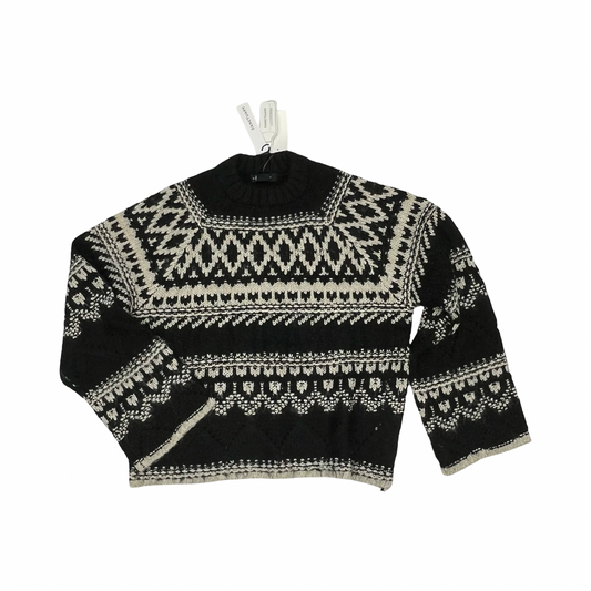 Sweater By Sanctuary In Black & Tan, Size:S