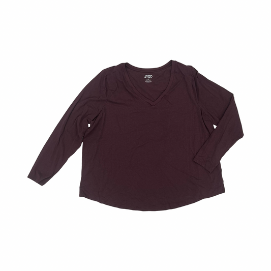 Top Ls By Terra & Sky In Purple, Size:2X