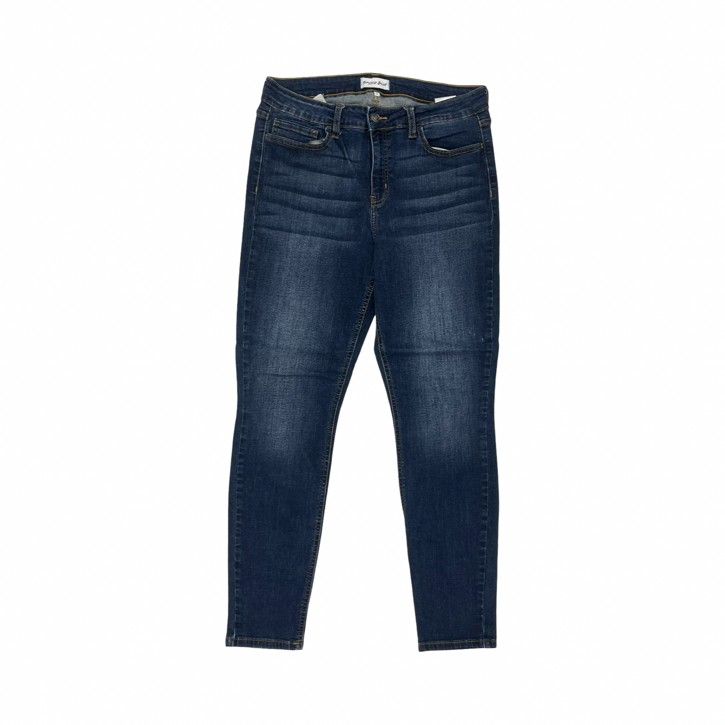 Jeans Skinny By Levis In Blue Denim, Size:12