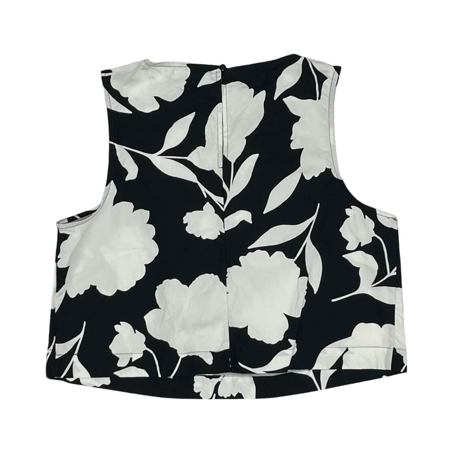 Blouse Sleeveless By Target-Designer In Black & White, Size:M