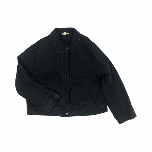 Jacket Denim By Entro In Black Denim, Size:S