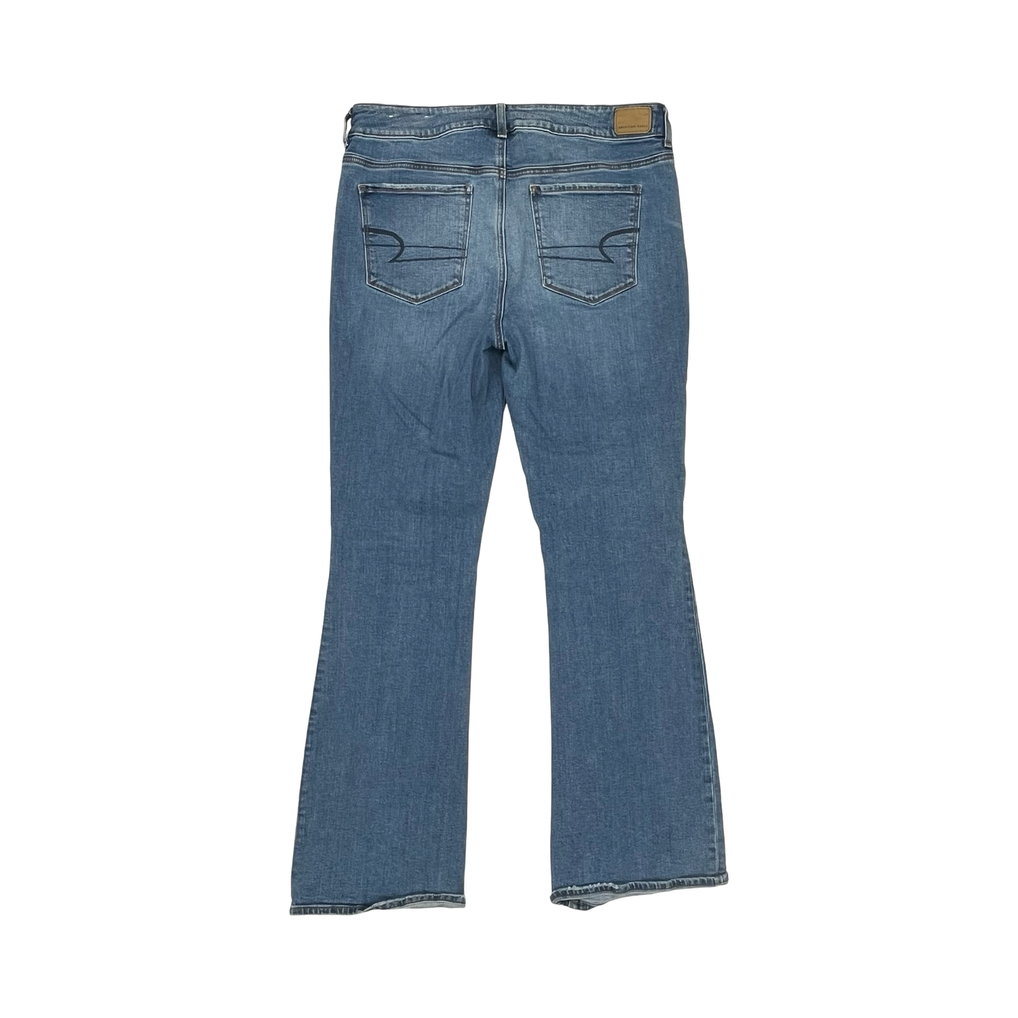 Jeans Flared By American Eagle In Blue Denim, Size:16