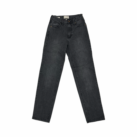 Jeans Straight By Universal Thread In Black Denim, Size:0