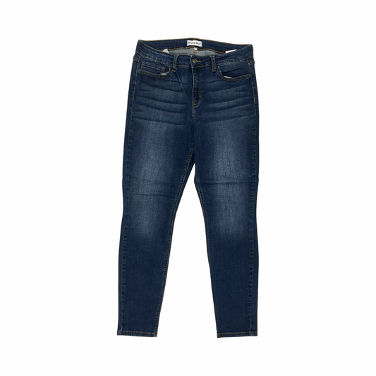 Jeans Skinny By Levis In Blue Denim, Size:12