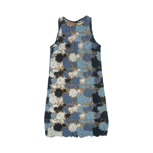 Dress Designer By Michael Kors In Blue, Size:0P