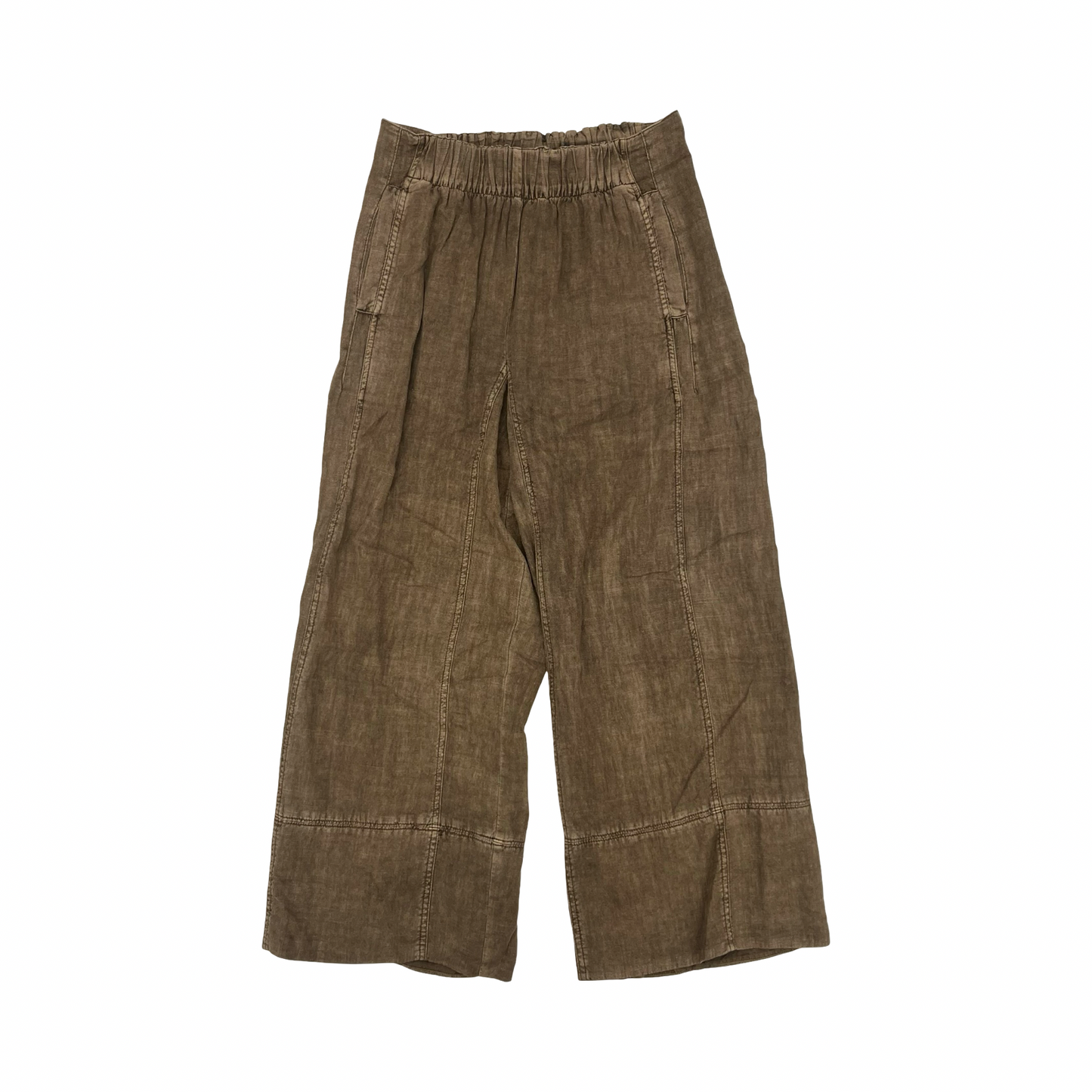 Pants Wide Leg By Free People In Brown, Size:Xs