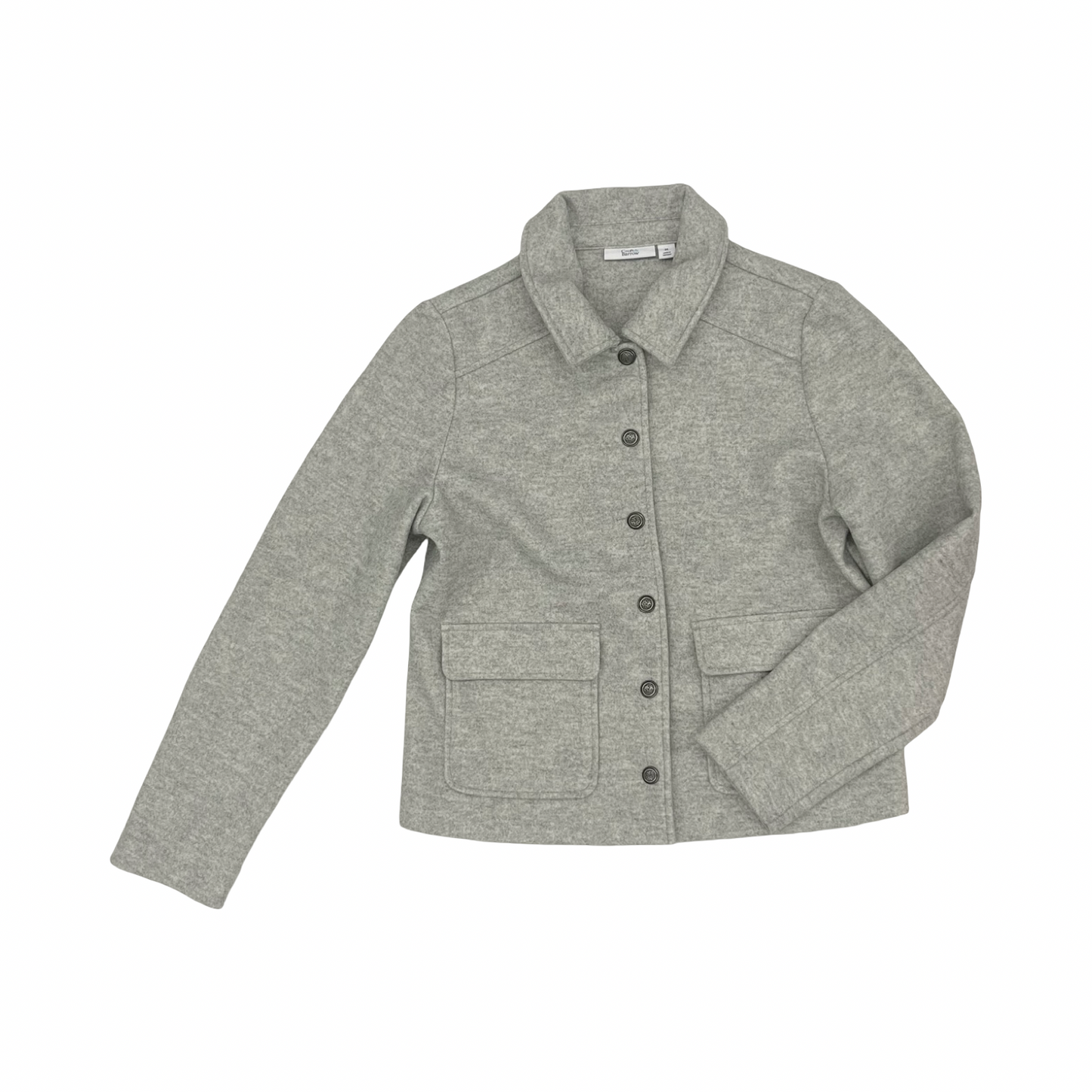 Jacket Shirt By Croft And Barrow In Grey, Size:M