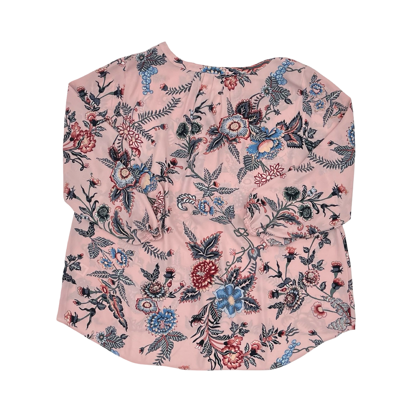 Blouse Ls By Tahari In Pink, Size:1X