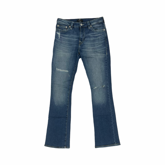 Jeans Boot Cut By True Religion In Blue Denim, Size:10