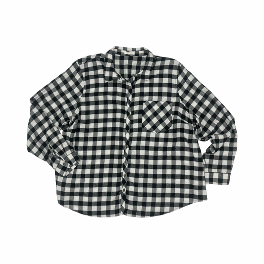 Top Ls By Maurices In Black & White, Size:2X