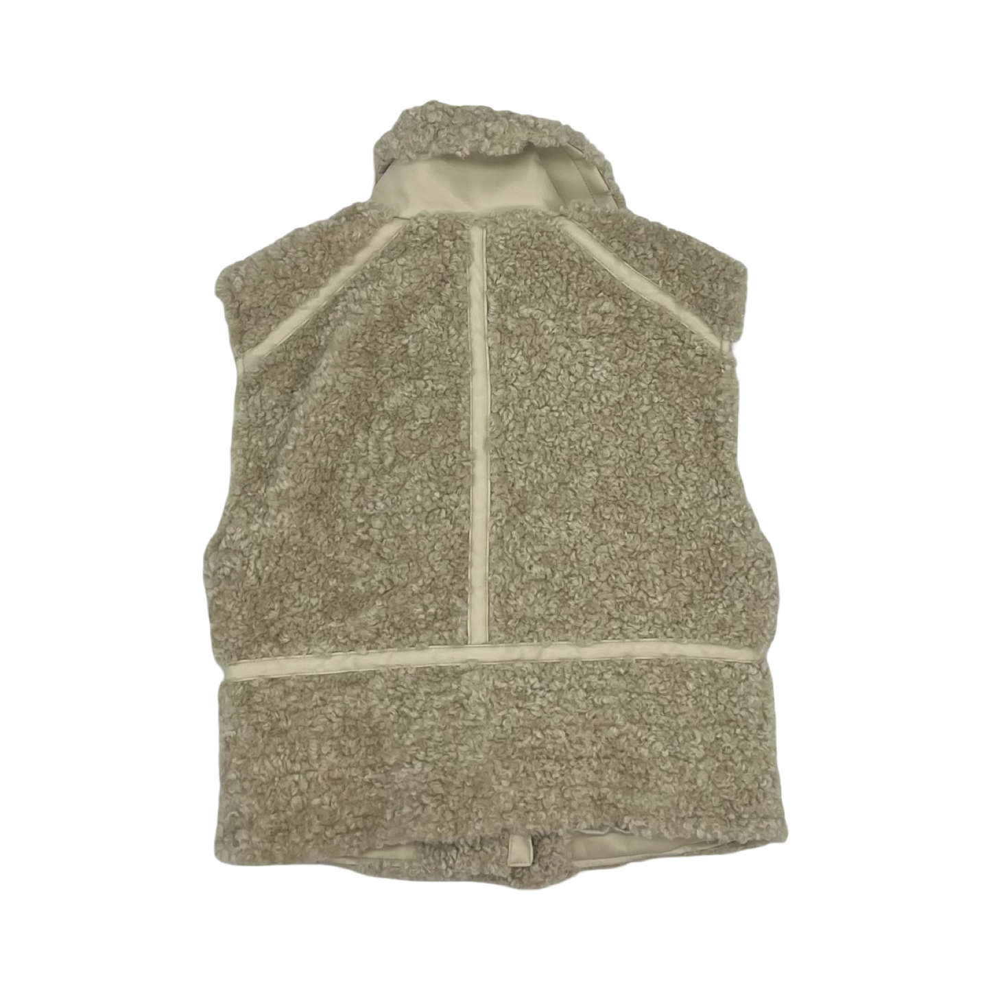 Vest Faux Fur & Sherpa By Anthropologie In Tan, Size:S