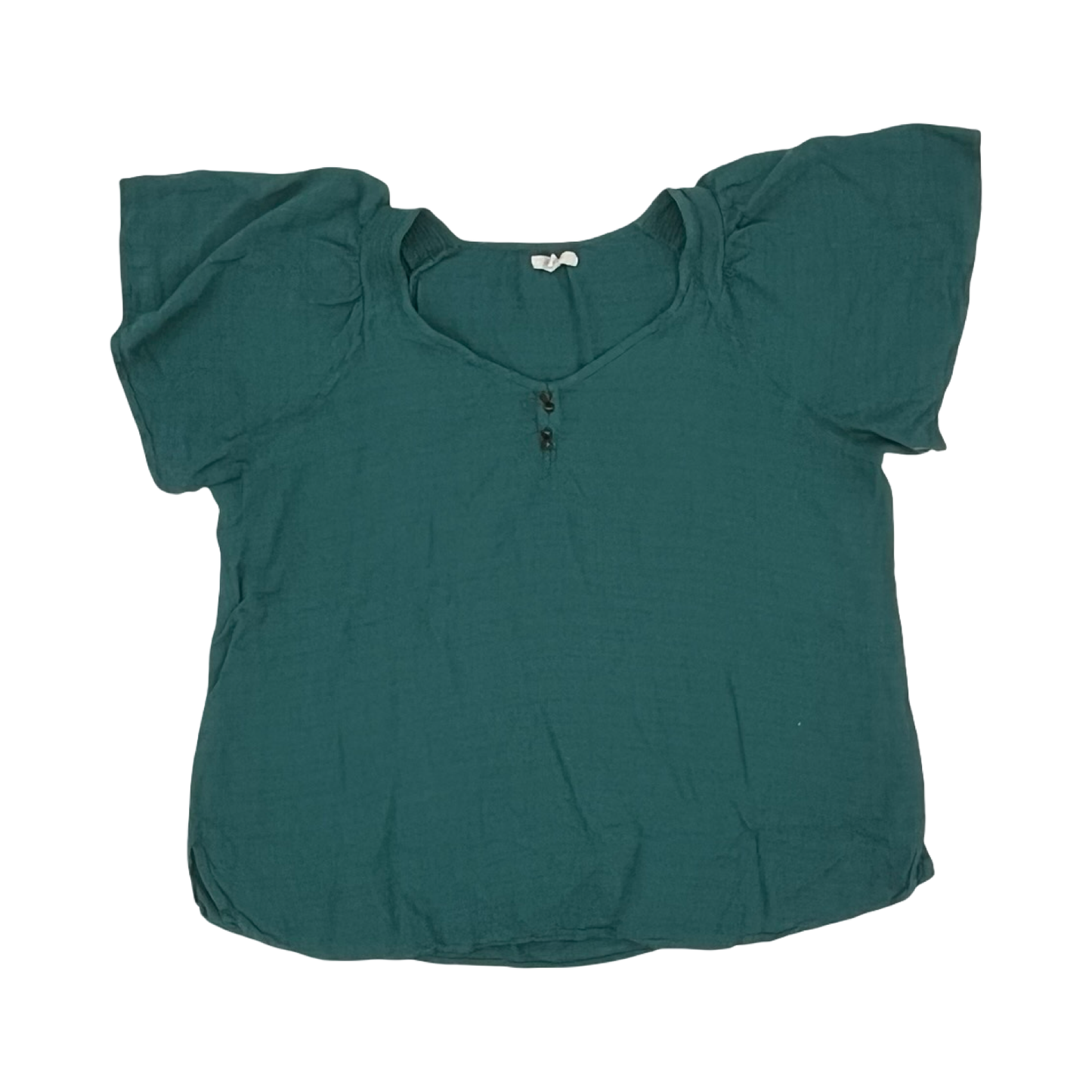 Blouse Ss By Maurices In Green, Size:Xl