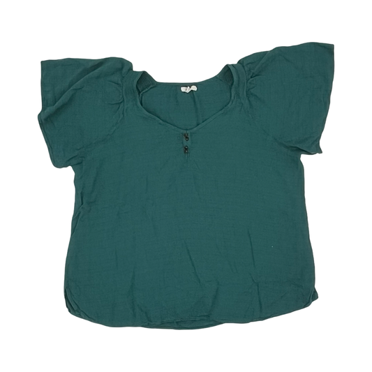 Blouse Ss By Maurices In Green, Size:Xl