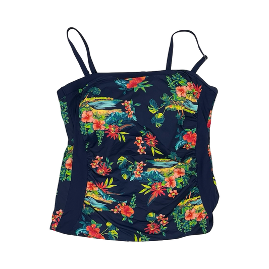 Swimsuit Top By Lands End In Navy, Size:16