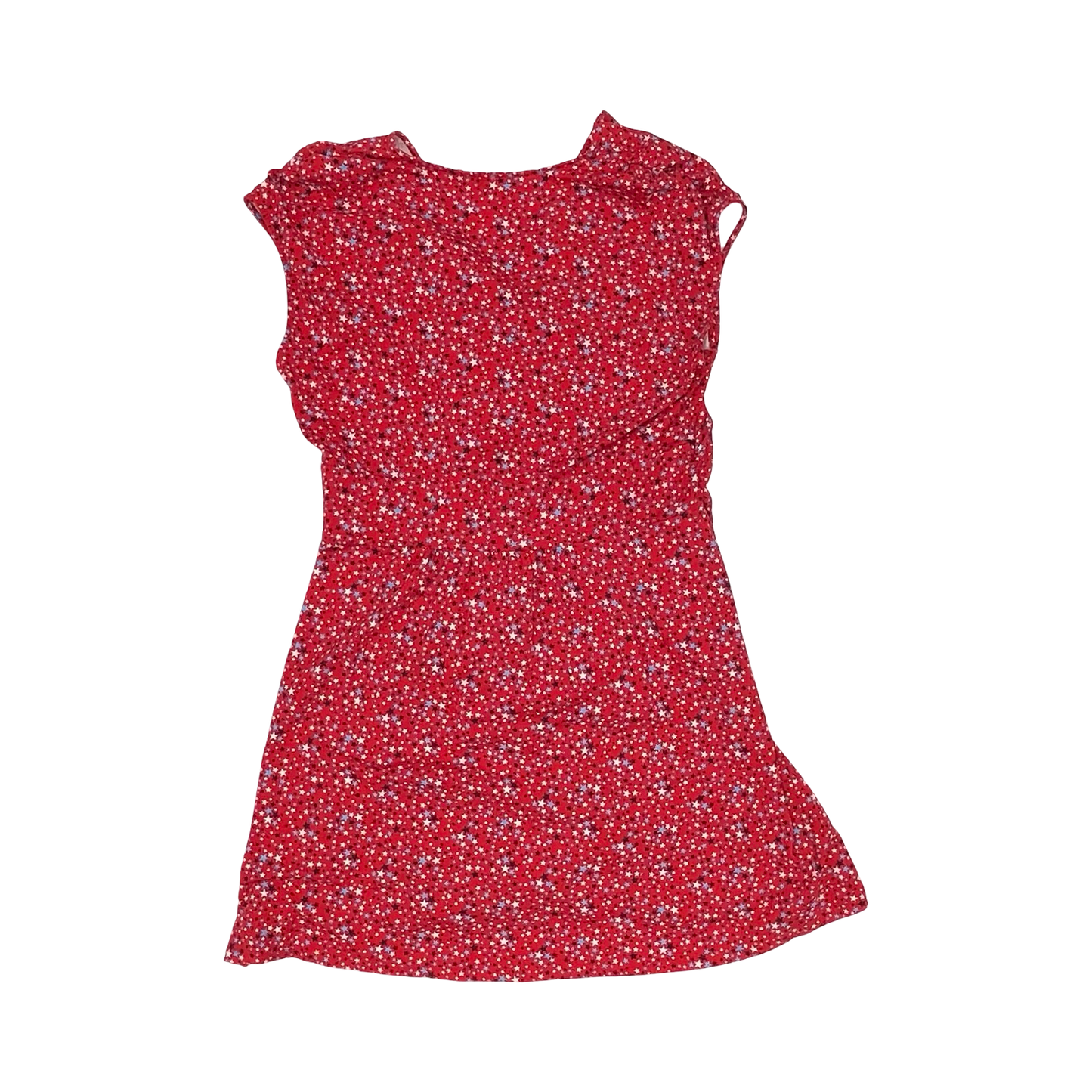 Dress Party Short By Lands End In Blue & Red & White, Size:2X