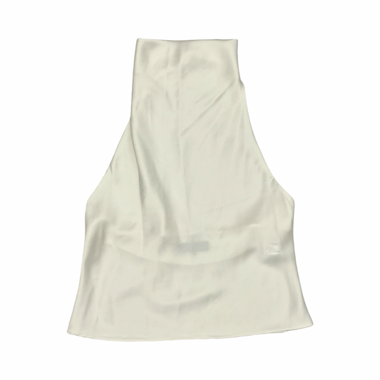 Blouse Sleeveless By Zara In Cream, Size:L