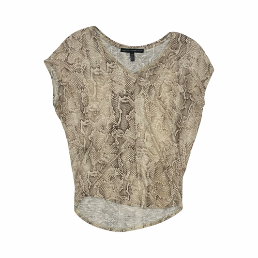 Blouse Ss By White House Black Market In Snakeskin Print, Size:Xxs