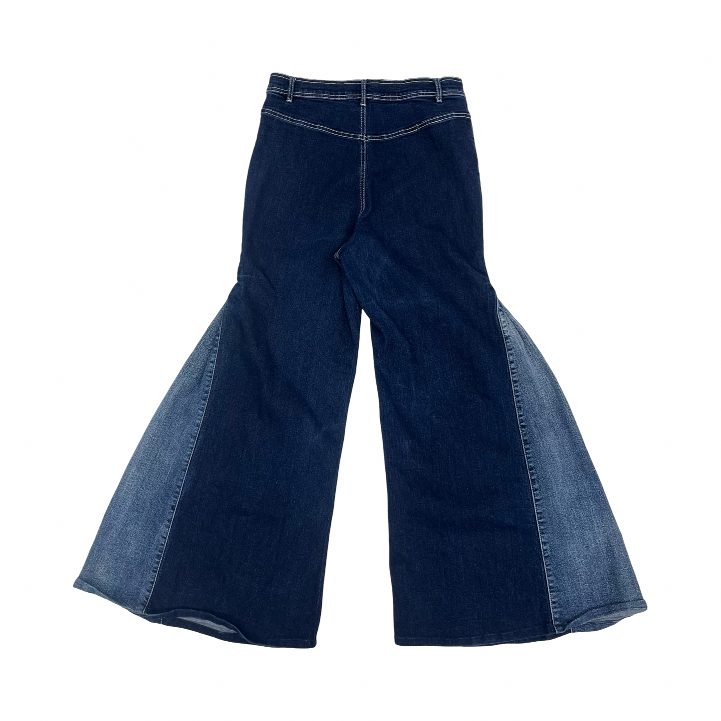 Jeans Flared By Venus In Blue Denim, Size:12