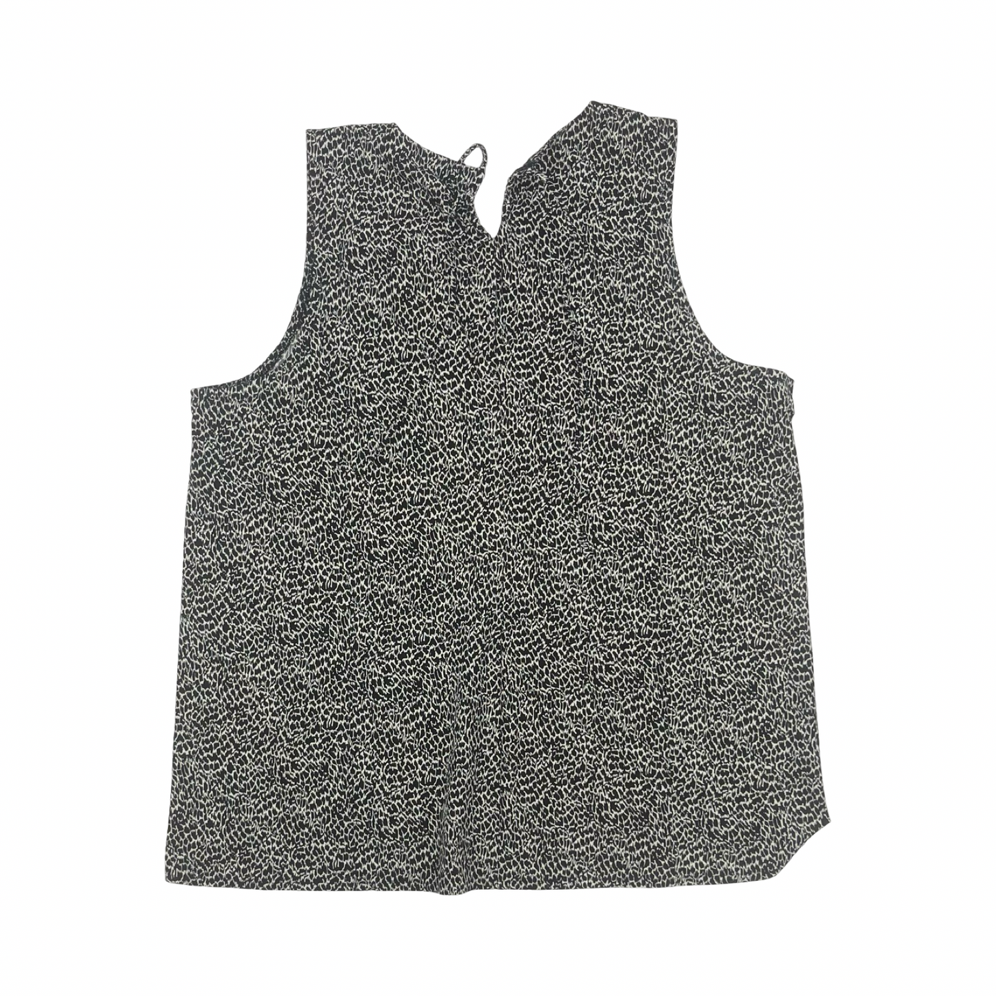 Blouse Sleeveless By Talbots In Black & White, Size:Xl