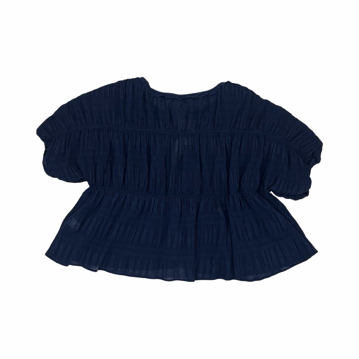 Blouse Ss By Max Studio In Blue, Size:L