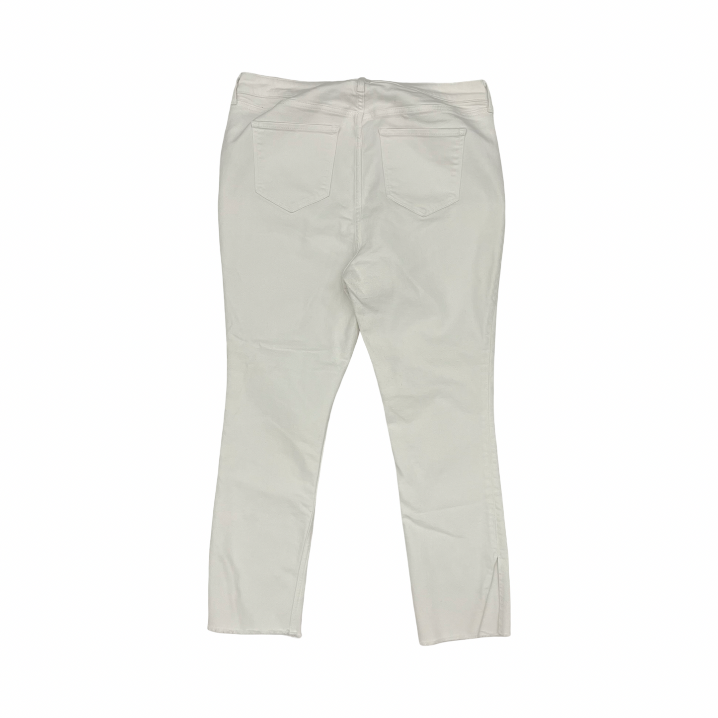 Jeans Skinny By Old Navy In White Denim, Size:16