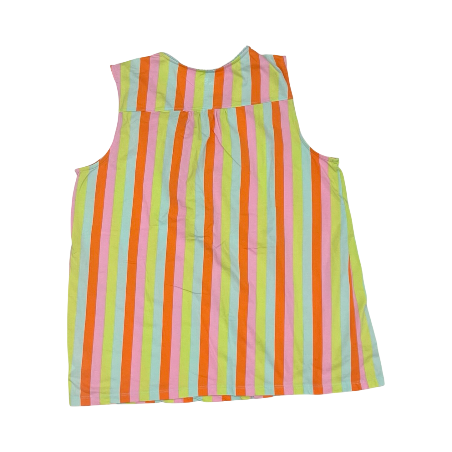 Top Sleeveless By Lands End In Striped Pattern, Size:L