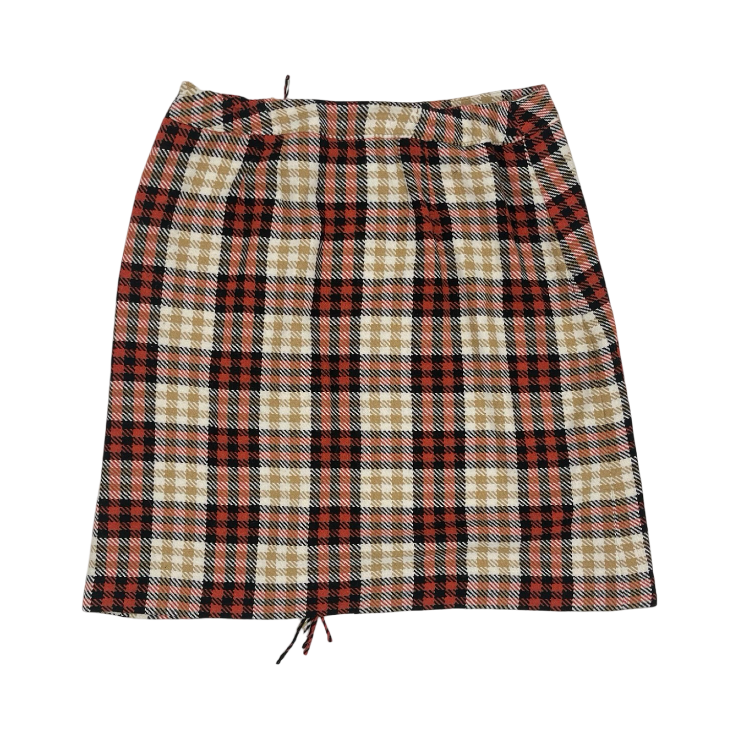 Skirt Midi By Talbots In Brown & Red, Size:18