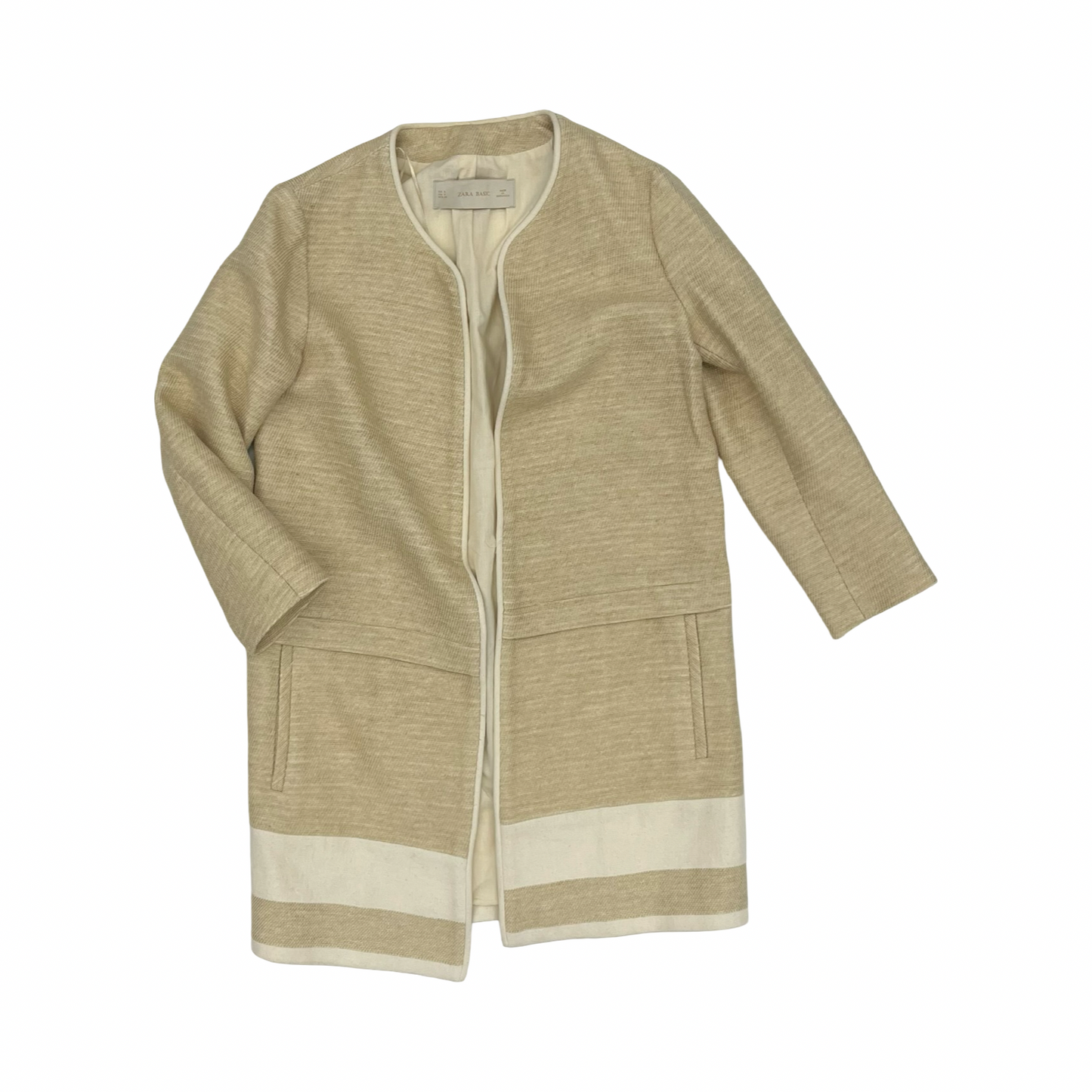 Jacket Other By Zara Basic In Tan, Size:S