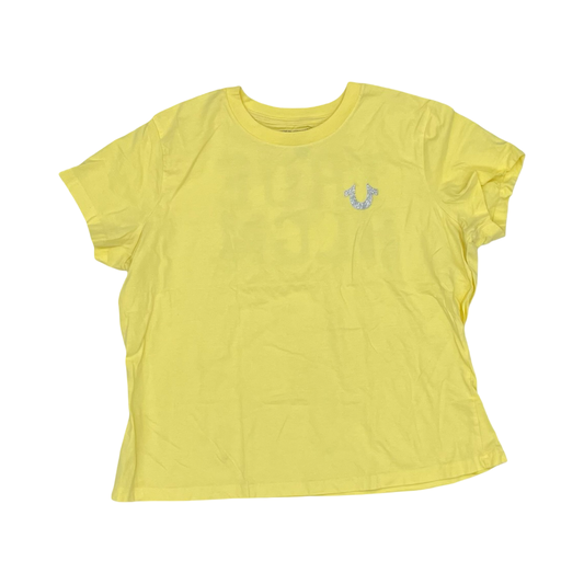 Top Ss By True Religion In Yellow, Size:Xxl