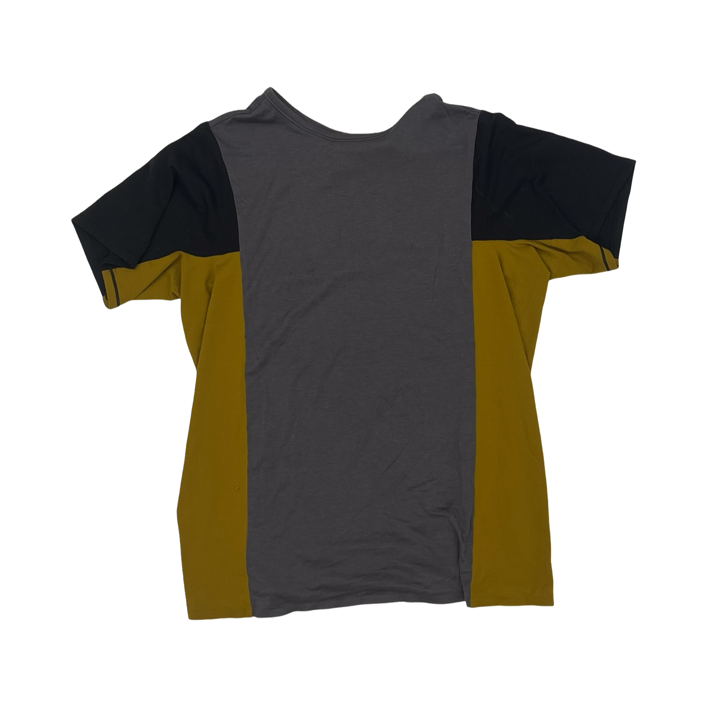 Top Ss By Lululemon In Grey & Yellow, Size:M