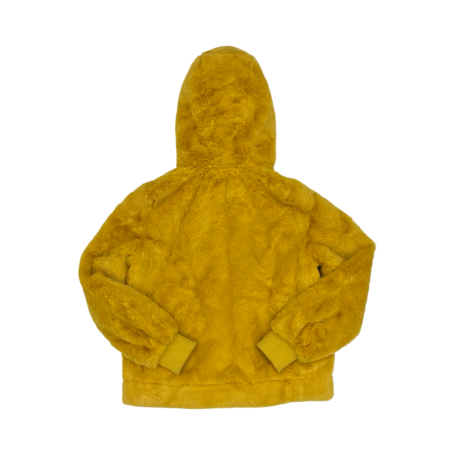 Jacket Faux Fur & Sherpa By Clothes Mentor In Yellow, Size:S