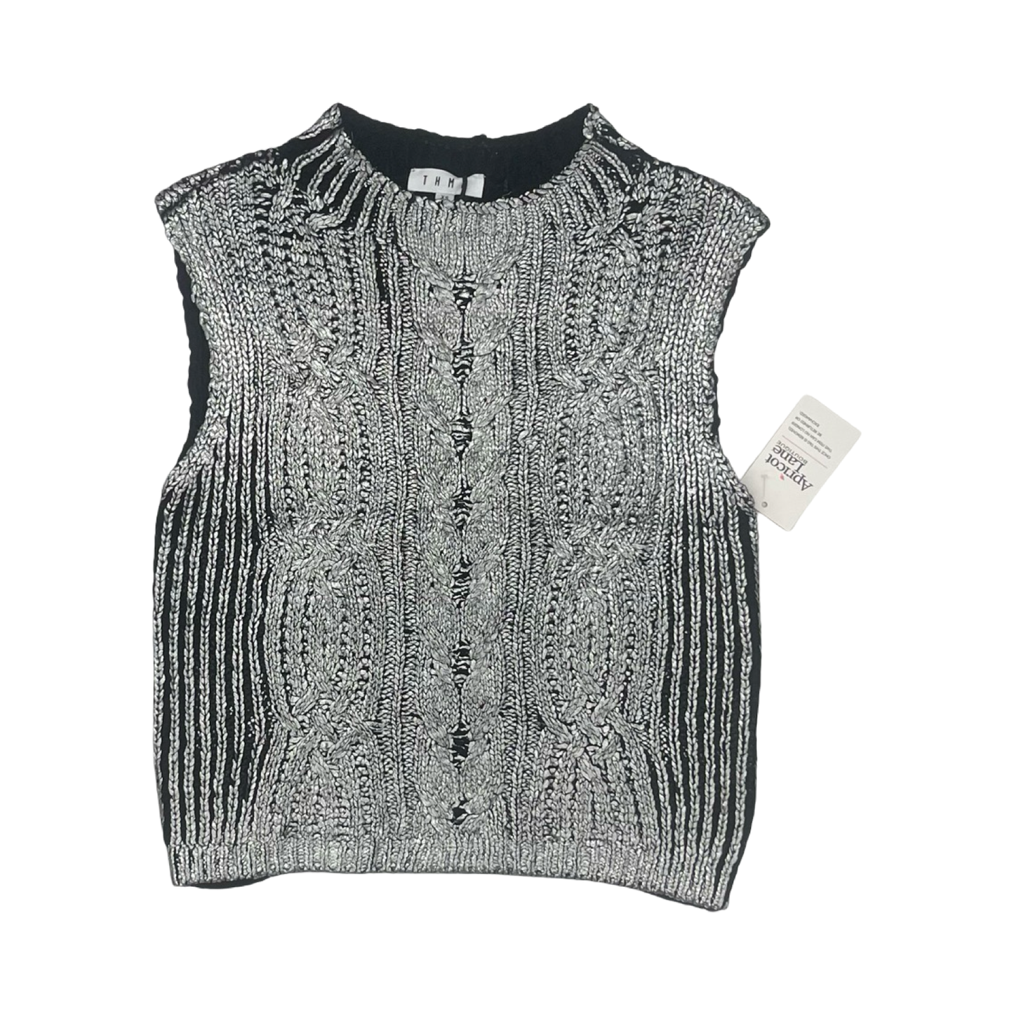 Top Sleeveless By Thml In Silver, Size:Xs