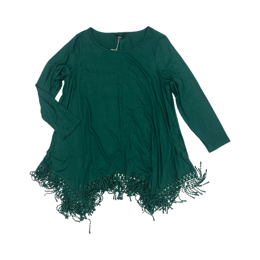 Tunic Ls By Bloomchic In Green, Size:Xl