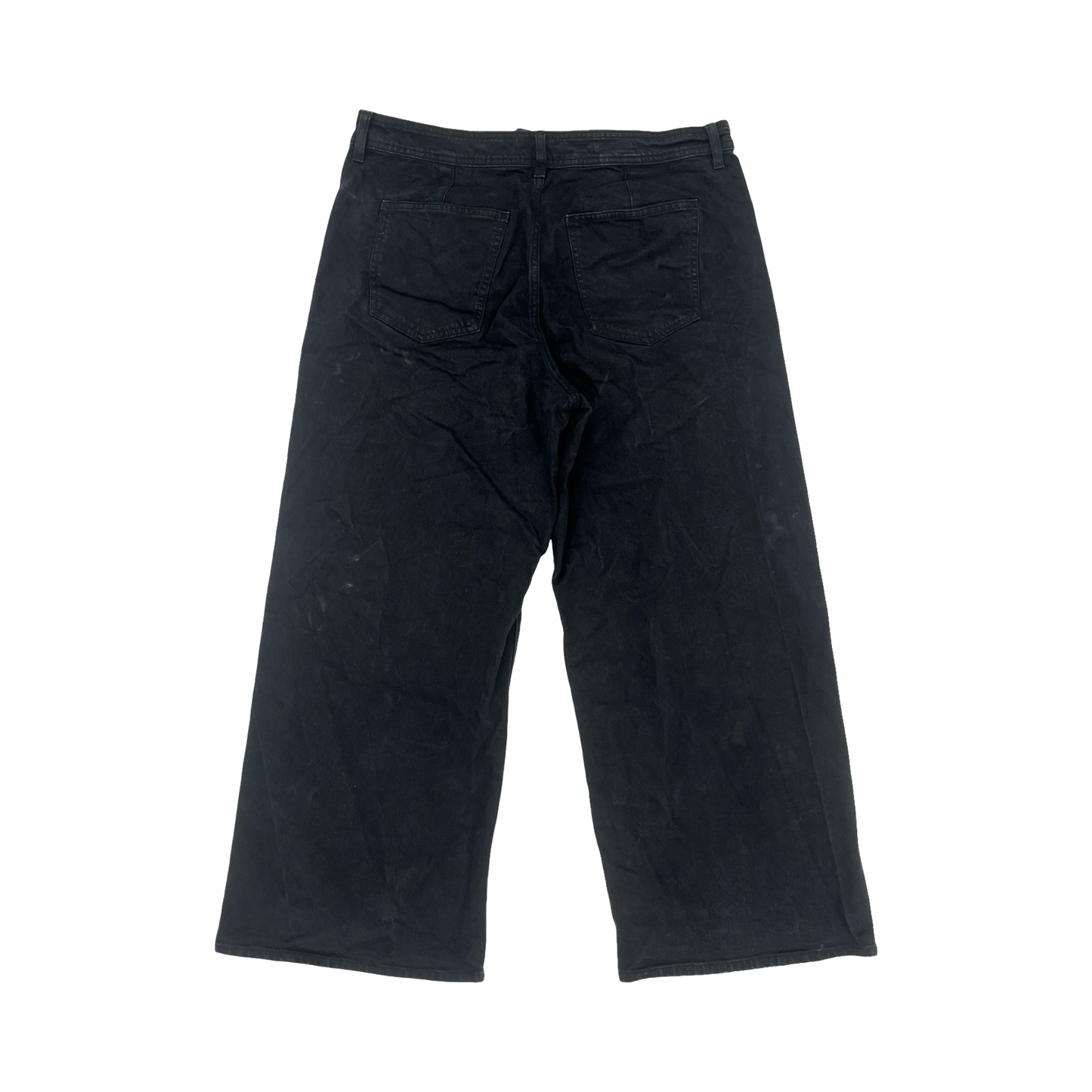 Jeans Straight By Universal Thread In Black Denim, Size:16
