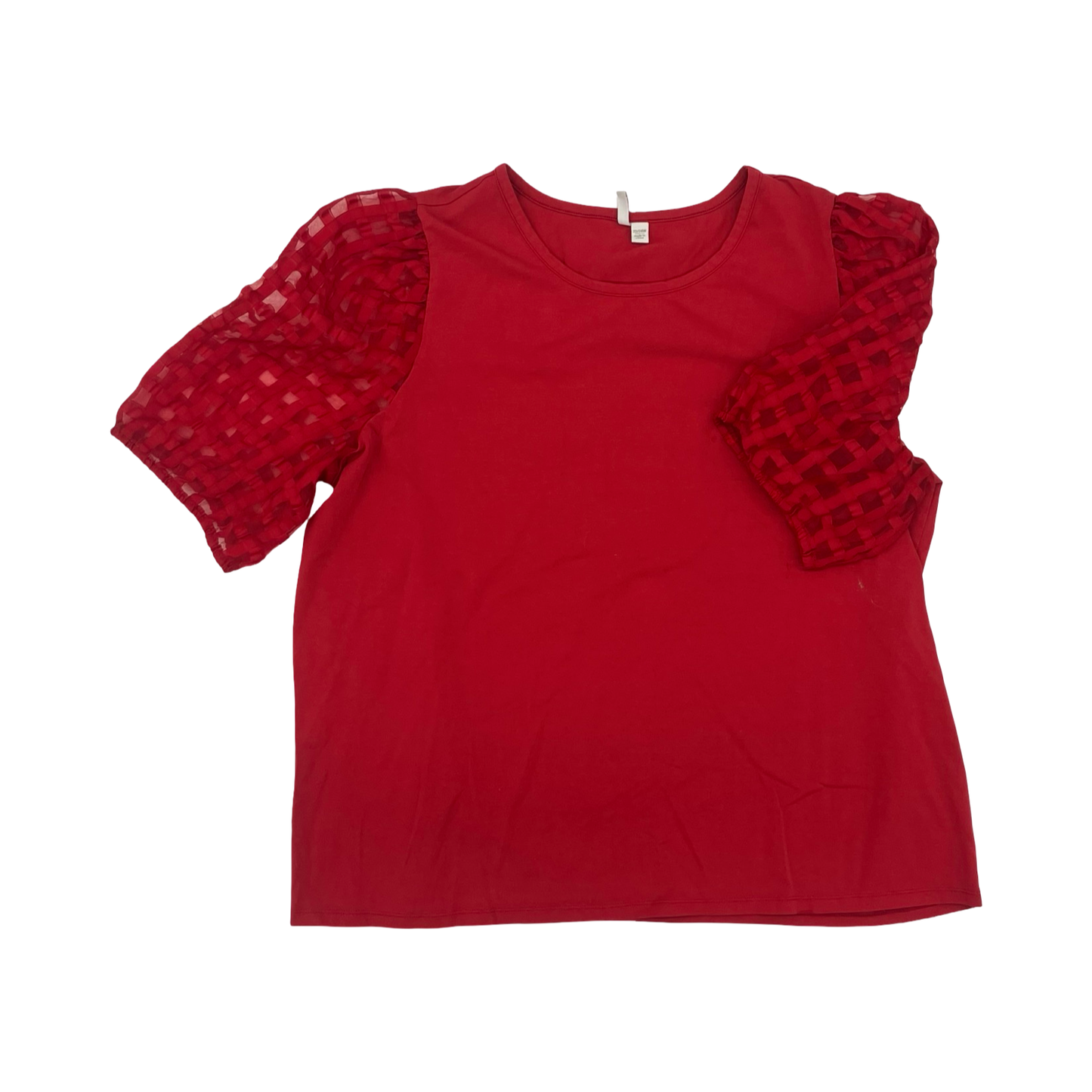Blouse Ss By Cato In Red, Size:3X