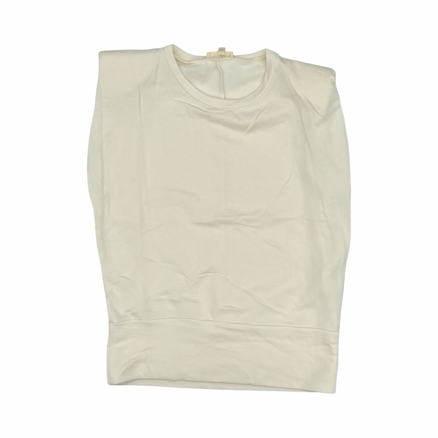 Top Sleeveless By Elan In Cream, Size:L
