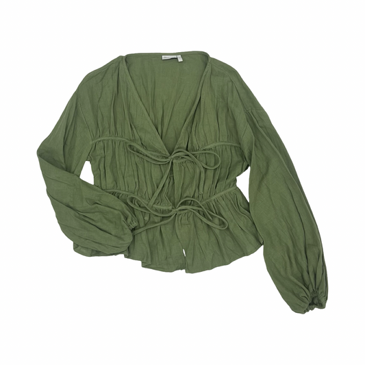 Blouse Ls By Asos In Green, Size:S