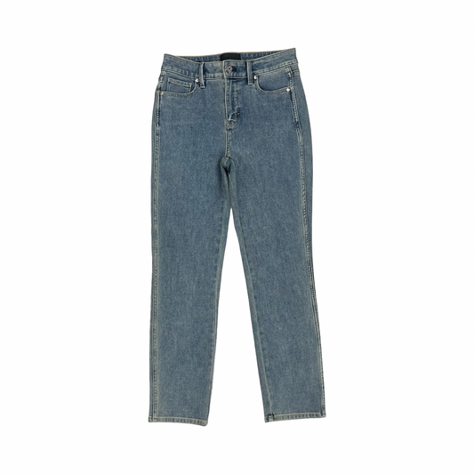 Jeans Straight By White House Black Market In Blue Denim, Size:0