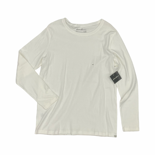 Top Ls Basic By Eddie Bauer In White, Size:2X