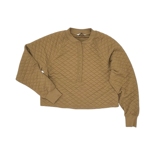 Sweatshirt Crewneck By Clothes Mentor In Tan, Size:M