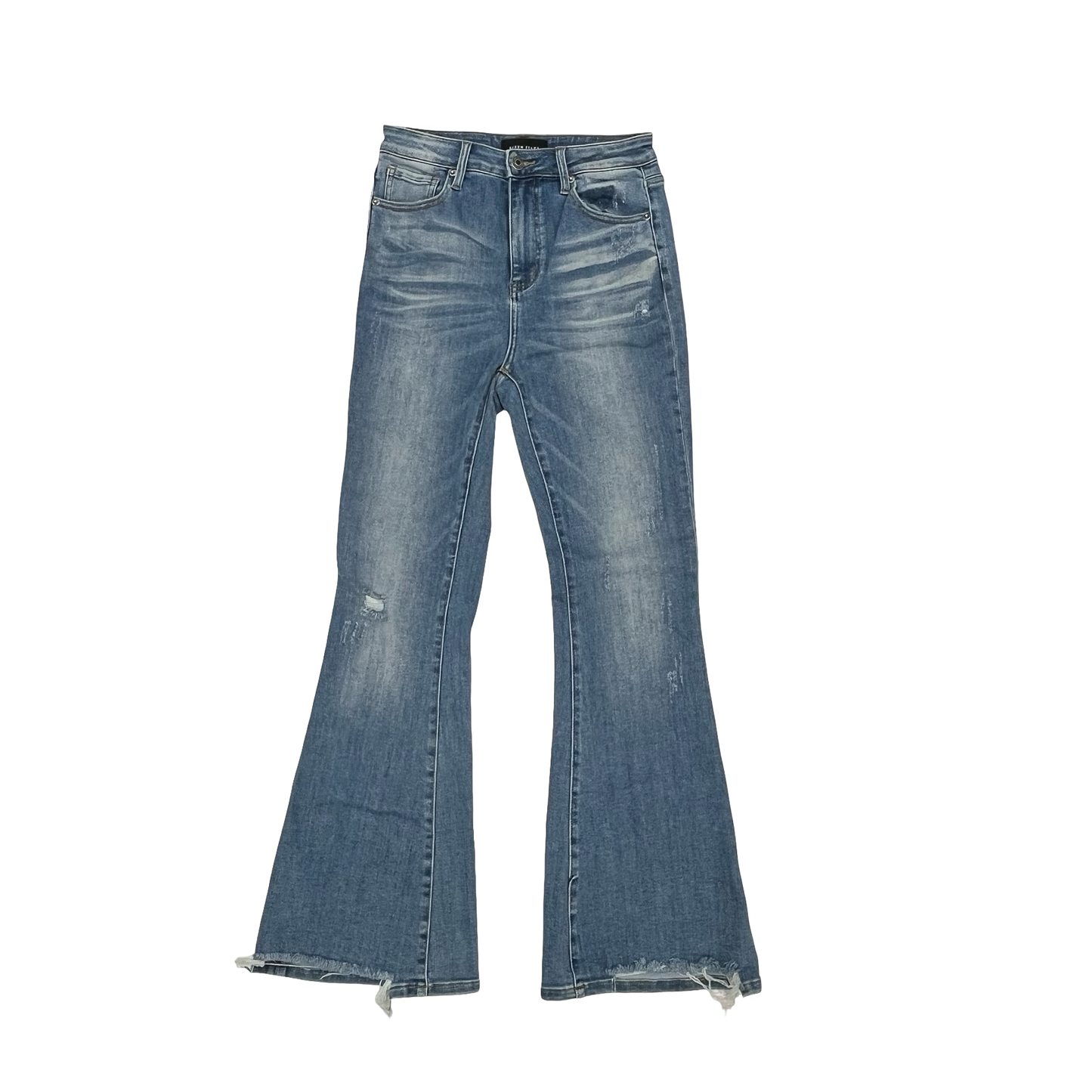 Jeans Flared By Risen In Blue Denim, Size:6