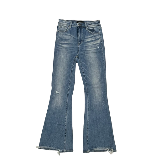 Jeans Flared By Risen In Blue Denim, Size:6