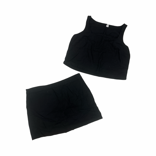Skirt Set 2Pc By Old Navy In Black, Size:Xl