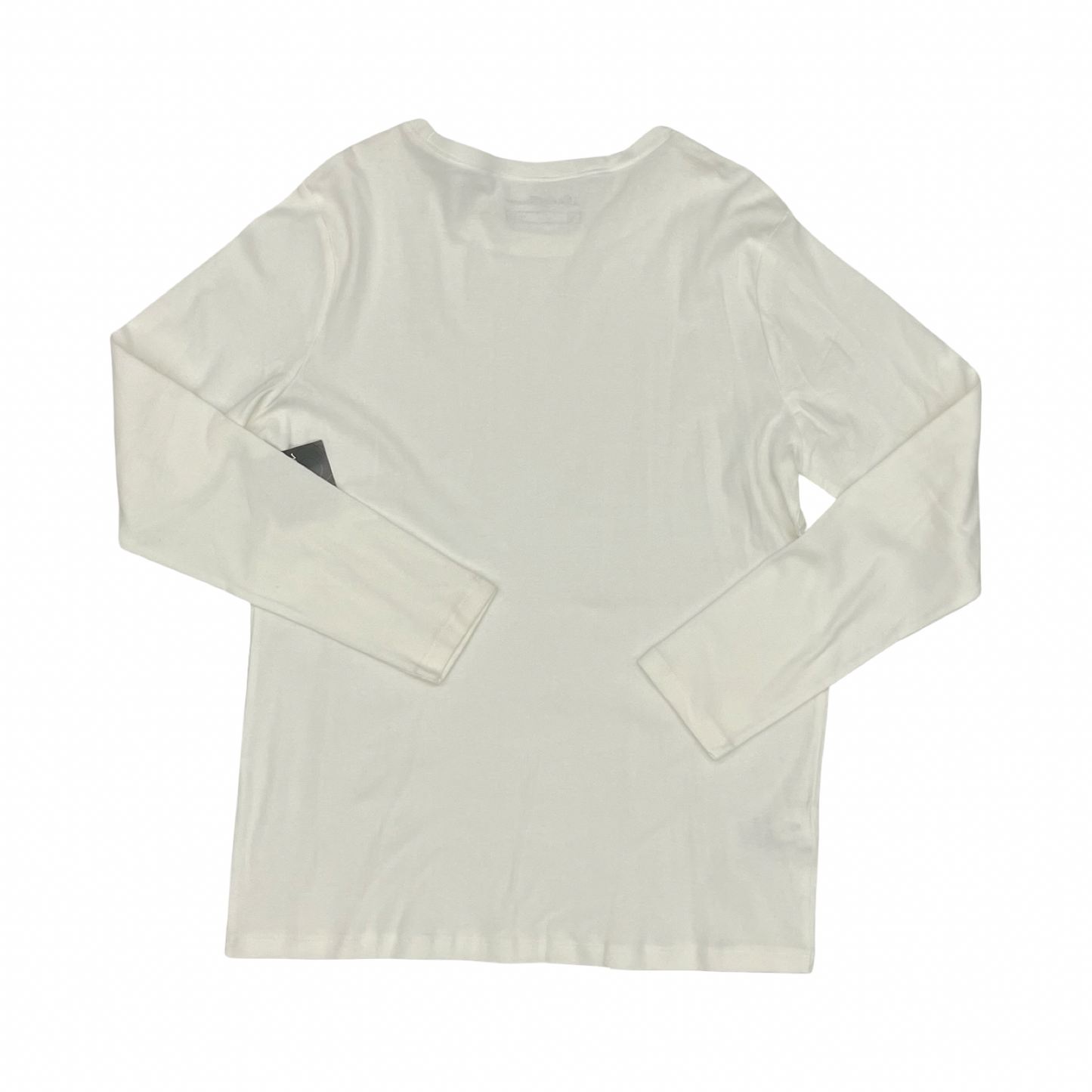 Top Ls Basic By Eddie Bauer In White, Size:2X