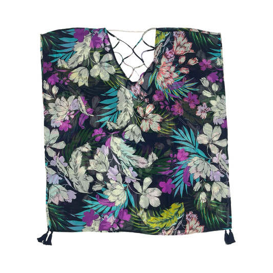 Swimwear Cover-Up By Kona Sol In Floral Print, Size:Xl